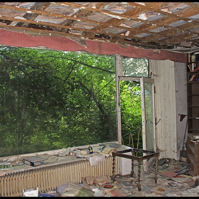 Blick in den Garten : Anna L., Lost Place