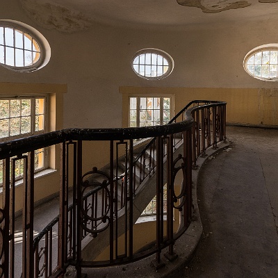 Oberlichter im Treppenhaus : GSSD, Lost Place