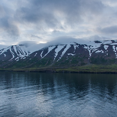 durch die Fjorde, Schnee im August