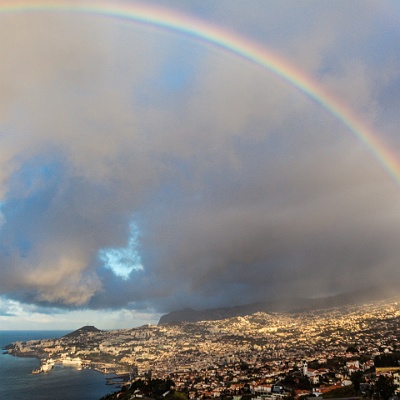 nach dem Regen über Funchal : Madeira