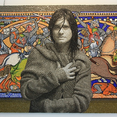 fantastisches Glasmosaik auf der Glasmacherinsel Murano : Italien, Venedig