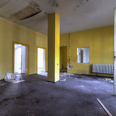 der Gemeinschaftsraum : Lost Place, Pflegeheim