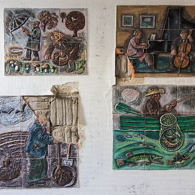 Wandkeramik : Lost Place, Pflegeheim
